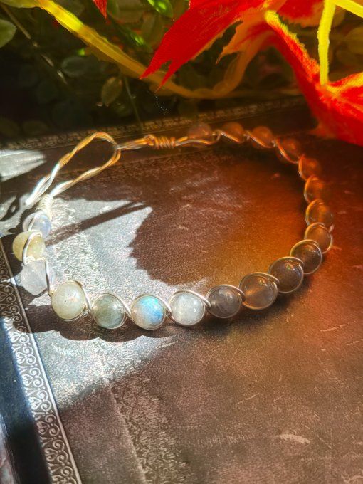 Bracelet Labradorite : protection , empathie , confiance 