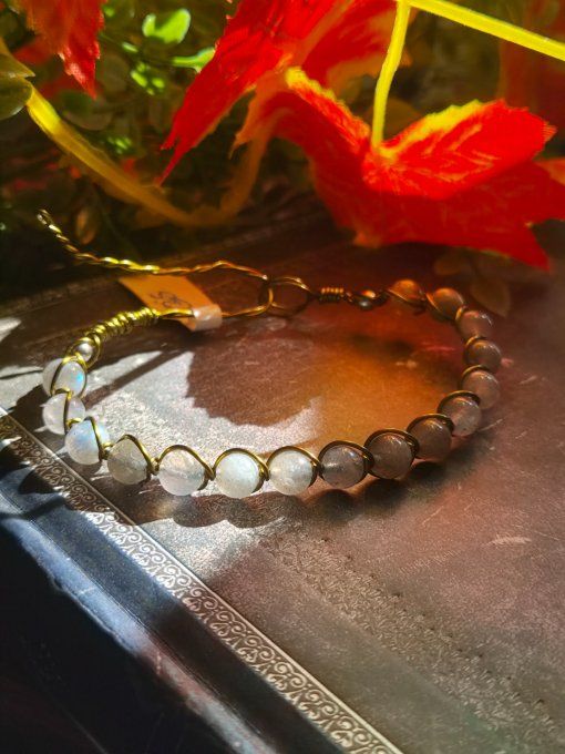 Bracelet Labradorite : protection , empathie , confiance 