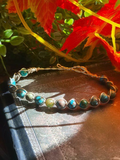 Bracelet Chrysocolle pierre D'Harmonie et d'apaisement ✨
