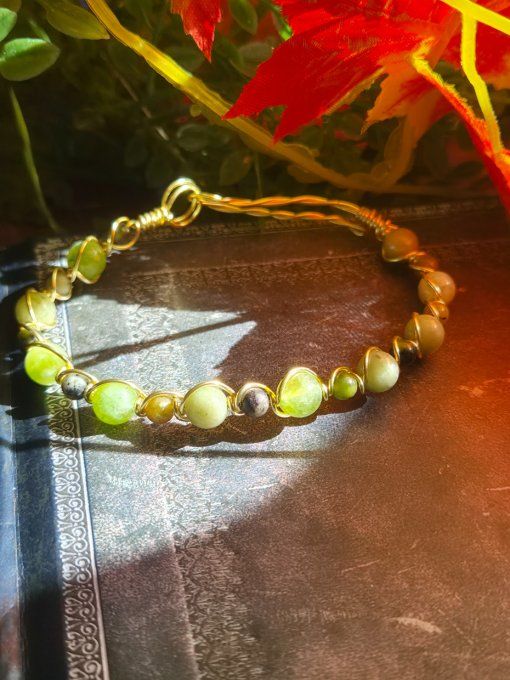 Bracelet En Péridot (Olivine) – Protection, Sérénité & Bien-Être