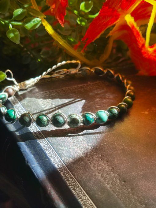 Bracelet Turquoise Africaine-protection et bonne fortune 