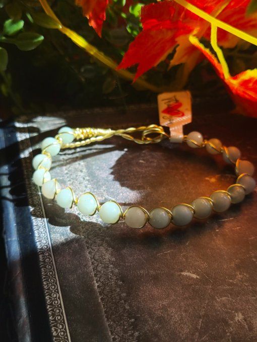 Bracelet en Amazonite : joie et espoir