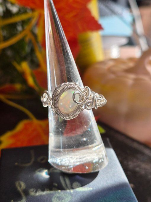Bague Opale Welo  : intuition, protection  -10Mm