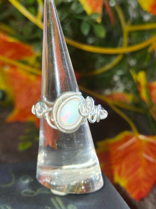 Bague Opale Welo  : intuition, protection  -10Mm