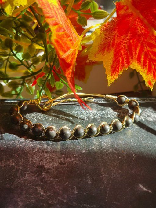 Bracelet Pyrite - chance , sérénité et lâcher prise
