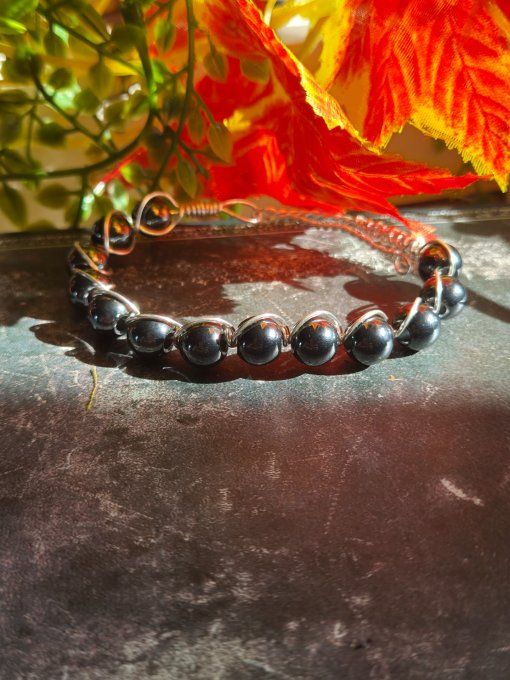 Bracelet hématite : energie & force vitale 