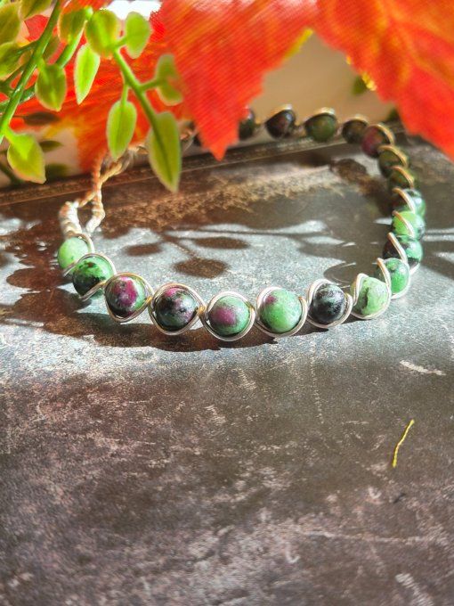 Bracelet Rubis zoisite 