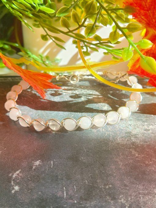Bracelet Calcite Rose – Amour Inconditionnel & Sérénité     