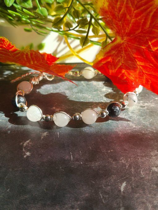 Quartz tourmaline bracelet -protection influence toxique