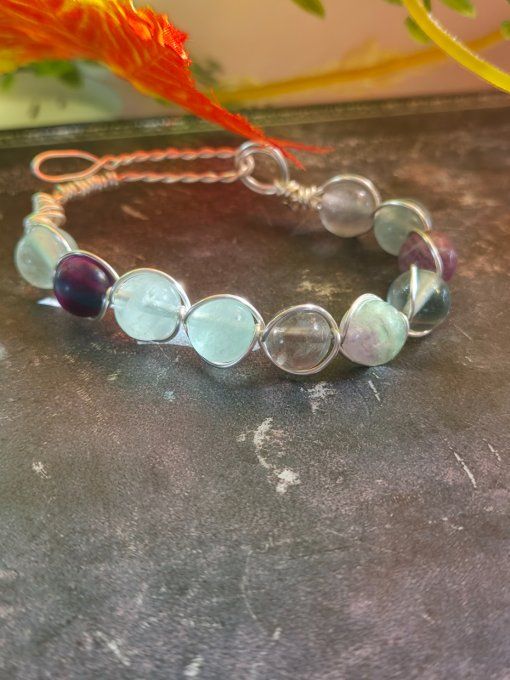 Bracelet Fluorite - voeux et concentration