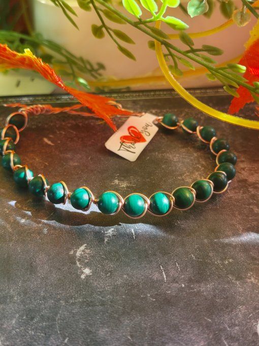 Bracelet Malachite : endormissement douleur et peine