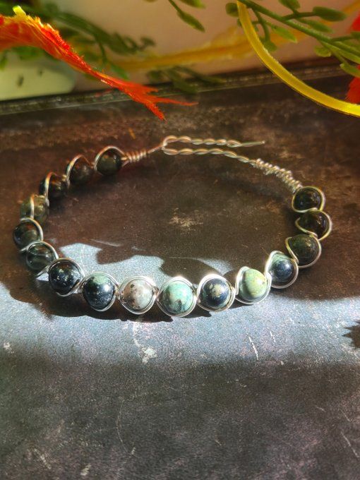 Bracelet Jaspe kambaba-protection sorcellerie et force de vie