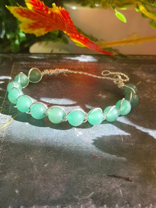 Bracelet Aventurine verte ✨ pierre la prospérité
