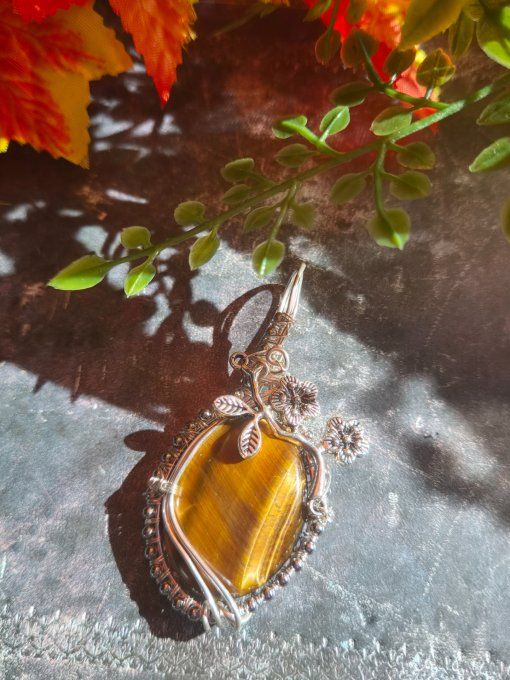 Pendentif Camé de tigre -Protection et Chance - Copie