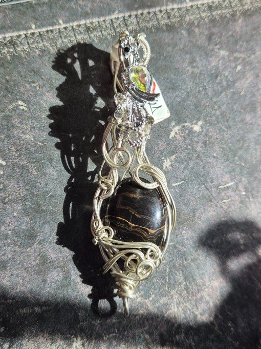 Pendentif Stromatolite -Connexion aux ancêtres, ancrage & transformation.