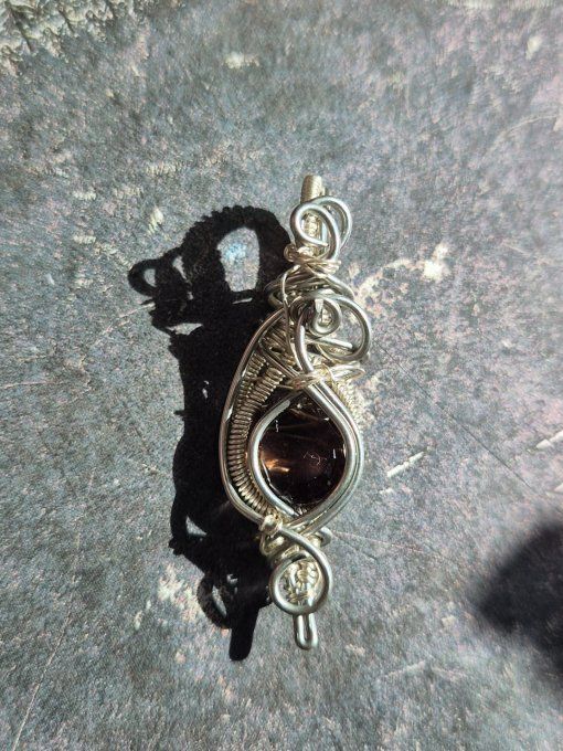 Amulette Quartz fumée ✨ pClarté, Équilibre & Libération 
