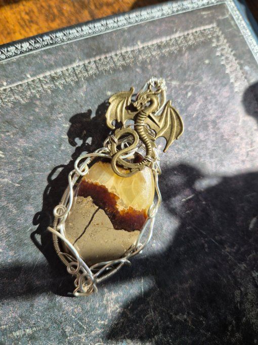 Amulette Septaria argent -Tempérance et soulagement - Copie