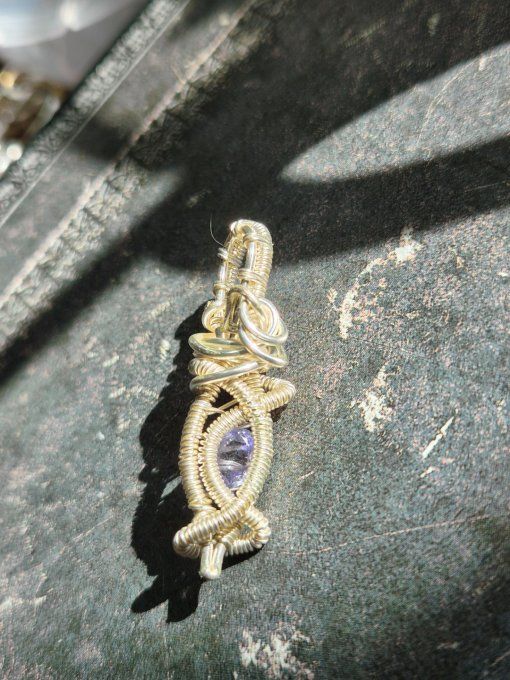 Pendentif Tanzanite ✨Pierre d’Éveil et d’Accomplissement