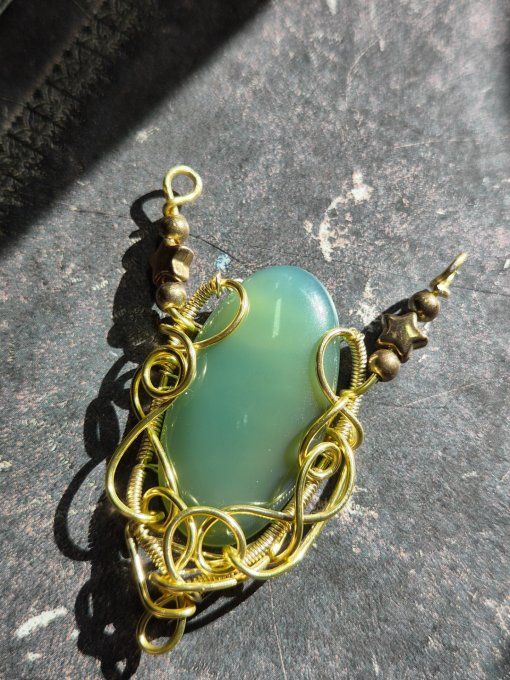Collier or Jade ✨ sagesse et succés