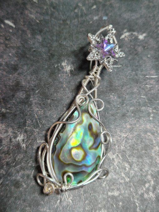 Amulette Ormeau Abalone - l'étoile de l'océan