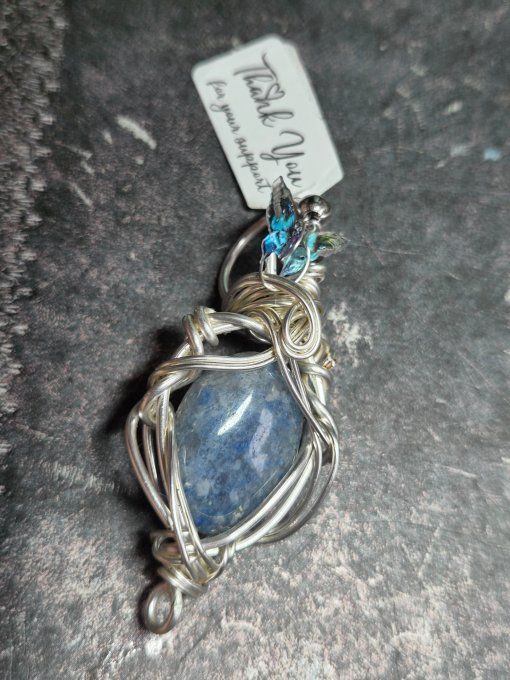 Aventurine bleu ,papillon du ciel