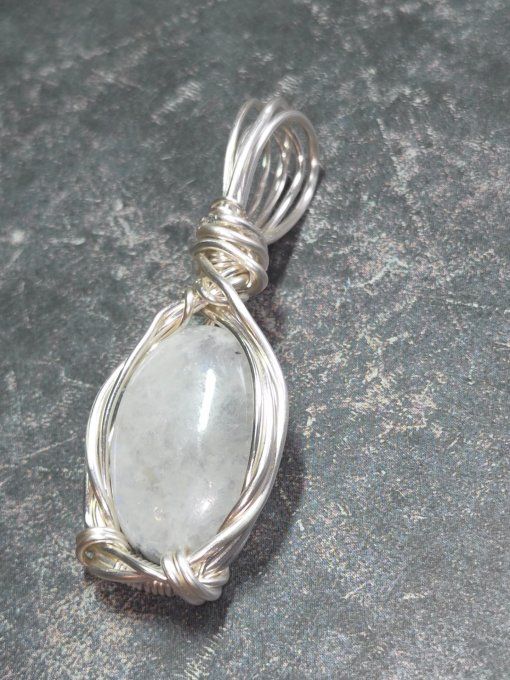 Pendentif Pierre de lune Péristerite  