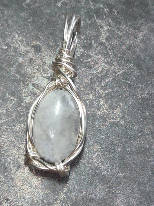 Pendentif Pierre de lune Péristerite  
