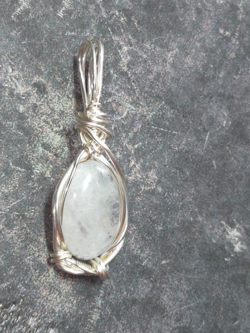 Pendentif Pierre de lune Péristerite  