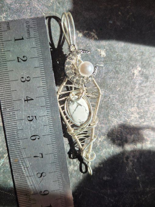 Pendentif Howlite – Calme Et Clarté Mentale