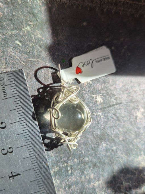 Pendentif Cristal de roche -✨Énergie, Clarté et Harmonie