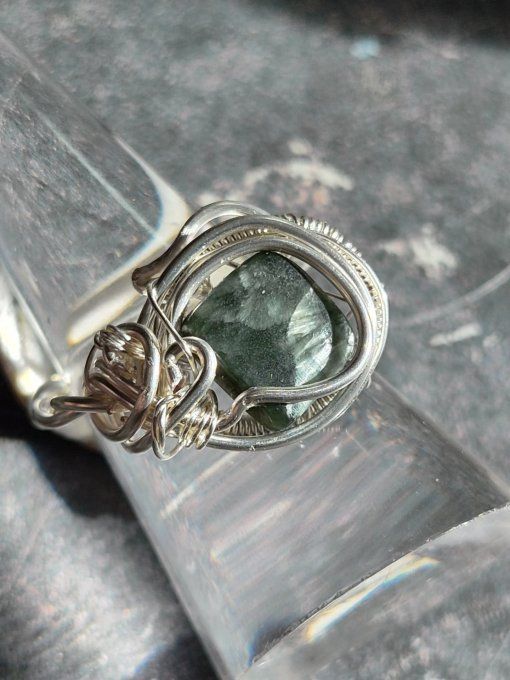Bague Seraphinite  - Purification Et Renouveau 10*10mm