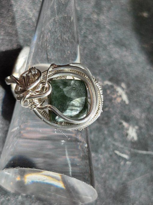 Bague Seraphinite  - Purification Et Renouveau 10*10mm
