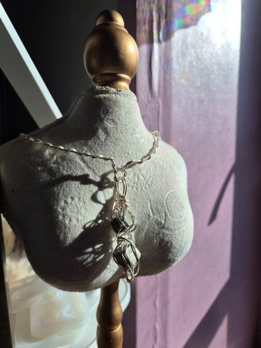 Collier Pyrite Druzy -Protection, Énergie & Clarté Mentale   - Copie