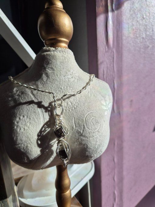 Collier Pyrite Druzy -Protection, Énergie & Clarté Mentale   - Copie