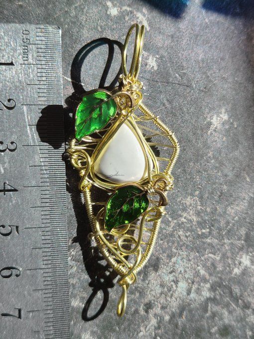 Pendentif Howlite – Calme Et Clarté Mentale