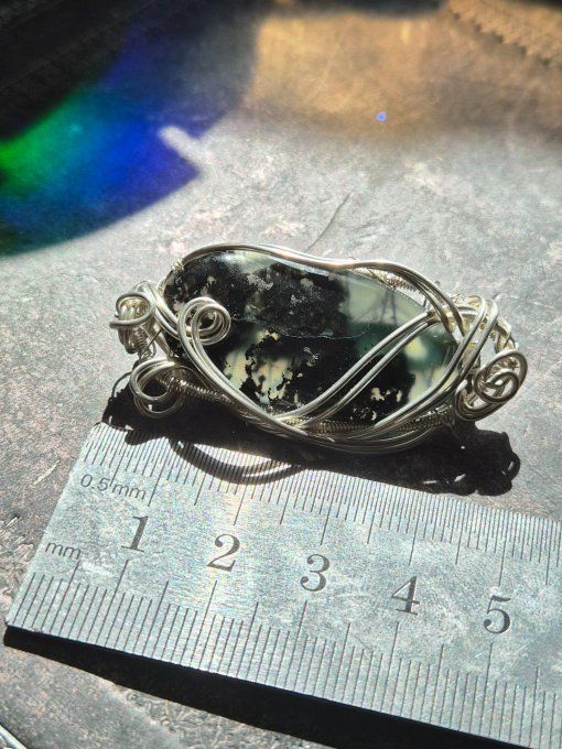 Broche serpentine chromifére. 