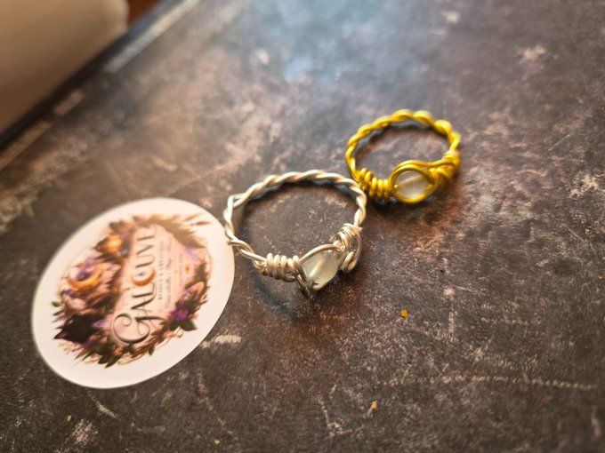 Bague Riviera  perles à composer. 