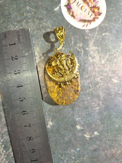  Amulette Bronzite -Champignon d’automne 