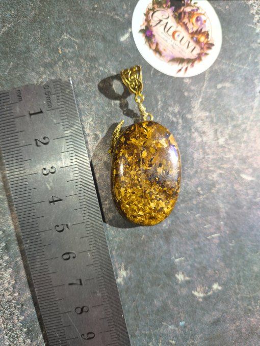  Amulette Bronzite -Champignon d’automne 