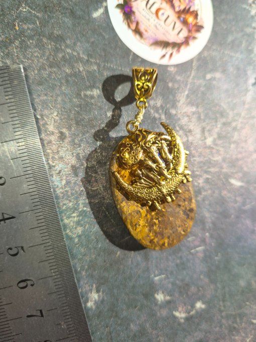  Amulette Bronzite -Champignon d’automne 