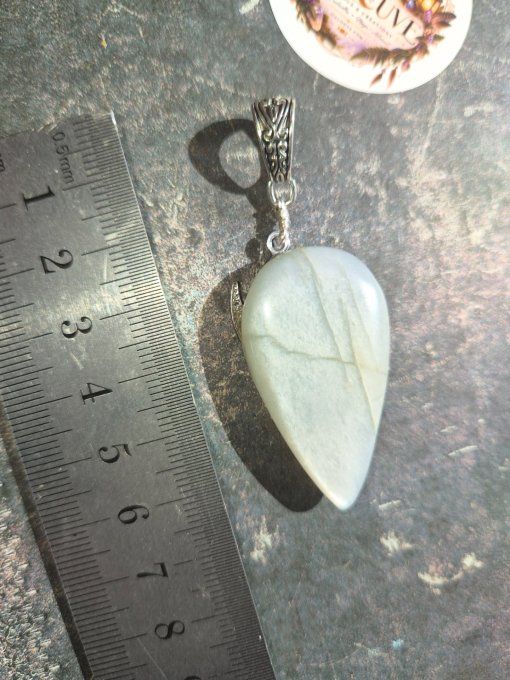  Pendentif champignon Pierre de lune -hecatolite ✨ médiumnité et féminin sacré   .