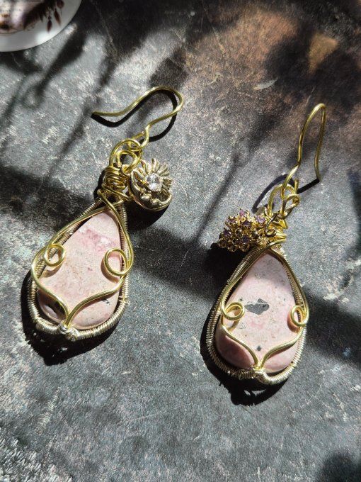 Boucles D’Oreilles Cobatocalcite – Amour De Soi