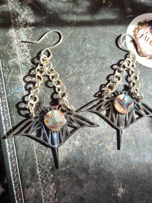 Boucle d'oreille Ormeau Abalone