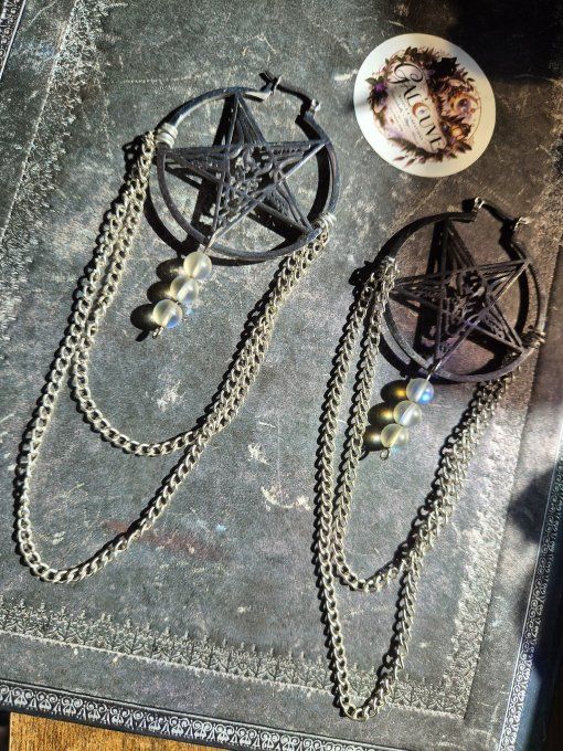 Boucle d’oreille - tête de bouc✨Or 