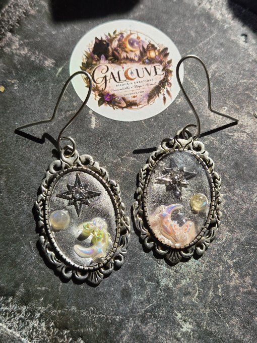 Boucle d’oreille Labradorite -Confiance & protection - Copie