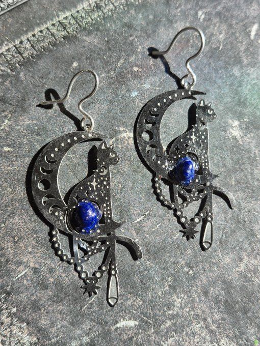 Boucles D’Oreilles Lapis-Lazuli – Vérité, Clarté & Sagesse  -petite