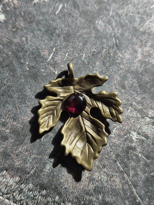 Pendentif  sur mesure grenat rhodolite 