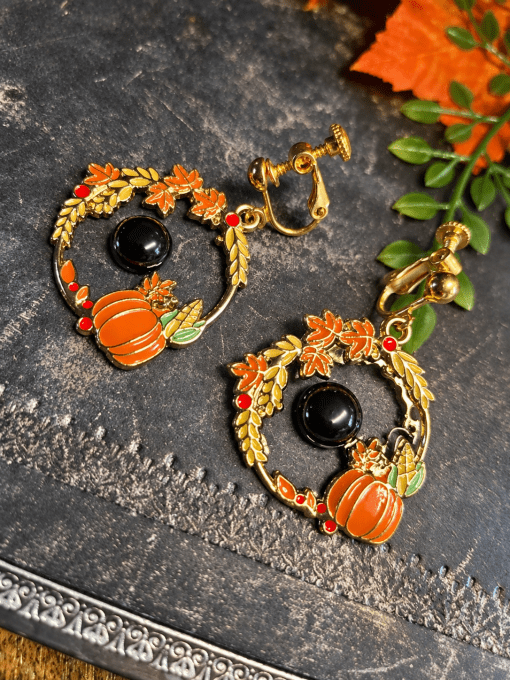 .Boucle d’oreille Onyx Noire- protection , force. Courage .