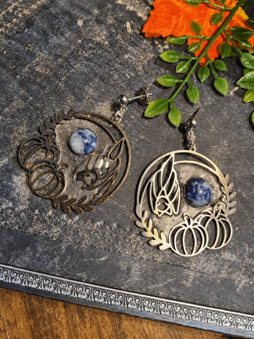 Boucle d’oreille Sodalite – humilité et détente