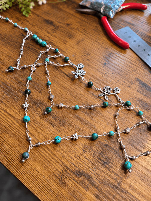 Collier riviera turquoise africaine 